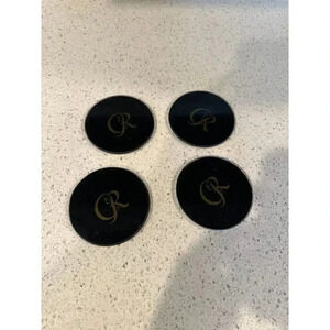 Set Of Four glass Crown Royal Drink Coasters‎ #112